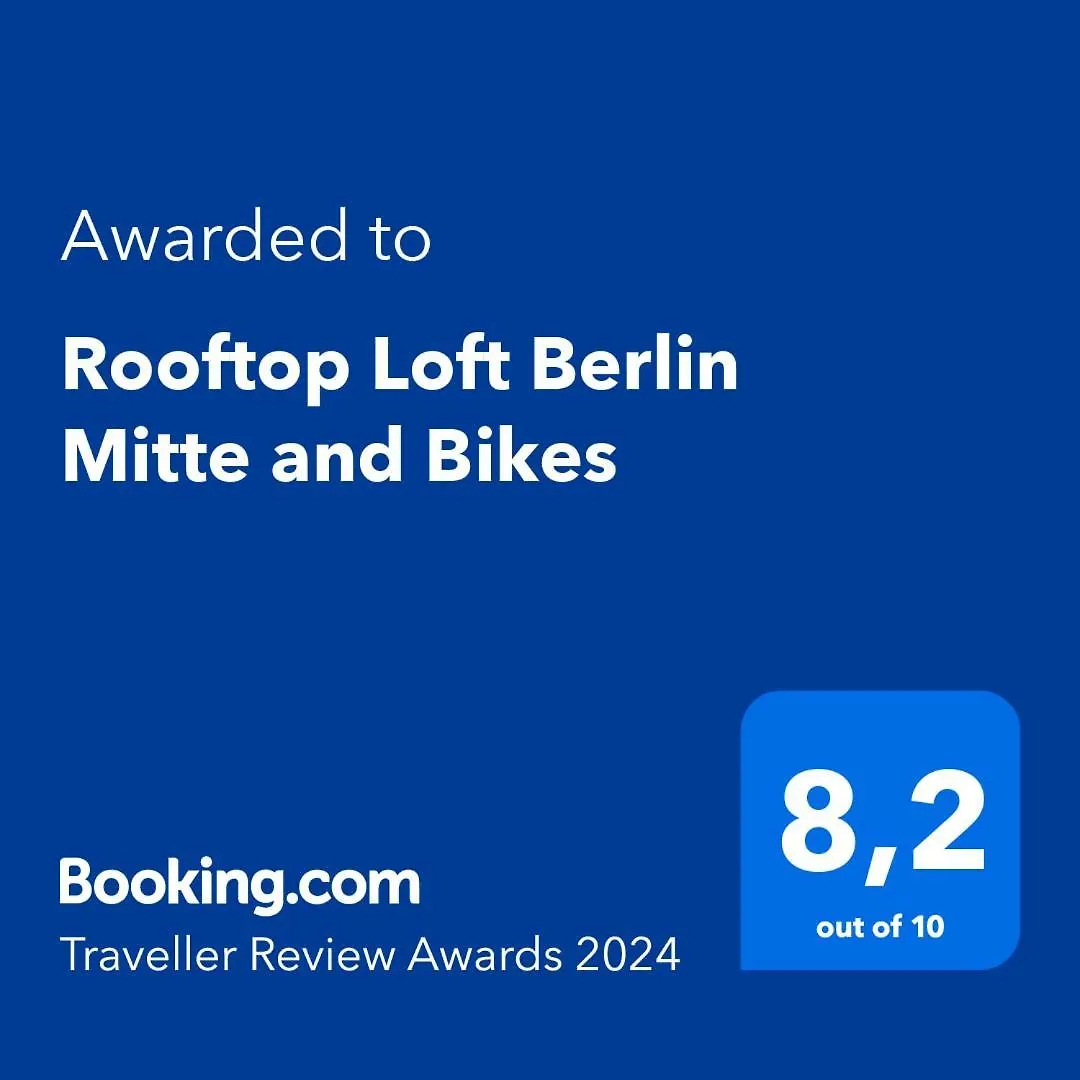 Rooftop Loft Berlin Mitte&Bikes Apartment